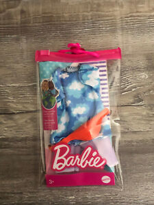 Barbie Clothing Set, Blue Sky Top and Waist Bag for Ken Doll