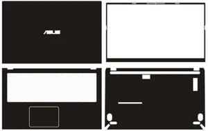 Carbon Vinyl Laptop Sticker Skin Decal Guard Cover for ASUS vivobook15 X515 15" - Picture 1 of 34