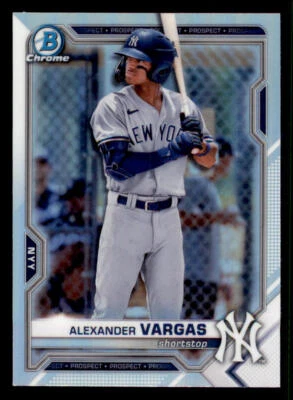 2021 Bowman Chrome Draft Refractors #BDC121 Alexander Vargas - Image 1 of 2