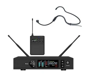 Digital Wireless Cardioid Performance Headset Microphone System True Diversity - Picture 1 of 3