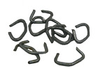 Black Vinyl Coated Aluminum Hog Rings For Chain Link Fence - 9 Gauge