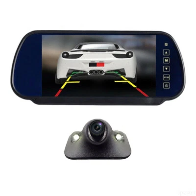 7" Touch Screen Car Rear View Monitor Night Vision Waterproof Backup Camera Kit - Image 1 of 4