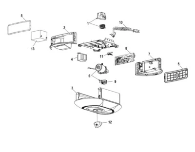 LIGHT POD KIT, DUAL LENS, CAMERA MOUNT PARTS# 3 FOR CHAMBERLAIN B6753T - Image 1 of 4