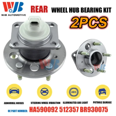 Pair Rear Wheel Bearing And Hub Assembly for Chevy Impala Pontiac Grand Prix Foto 1 de 4
