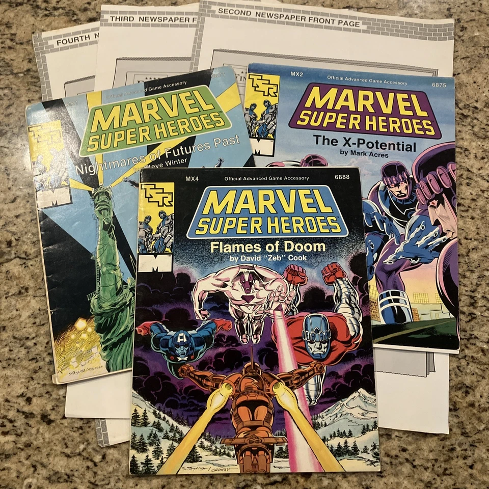 Lote MX1, MX2 y MX4 TSR - Marvel Super Heroes (sin mapas) Foto 1 de 2