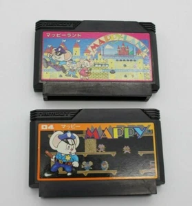 Lot of 2 Famicom Mappy/Mappy-Land FC Japan Import NTSC-J - Picture 1 of 4