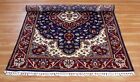Indian Hand Knotted Living Room Decor Blue Carpets Oriental Wool Area Rug 4X6 Ft
