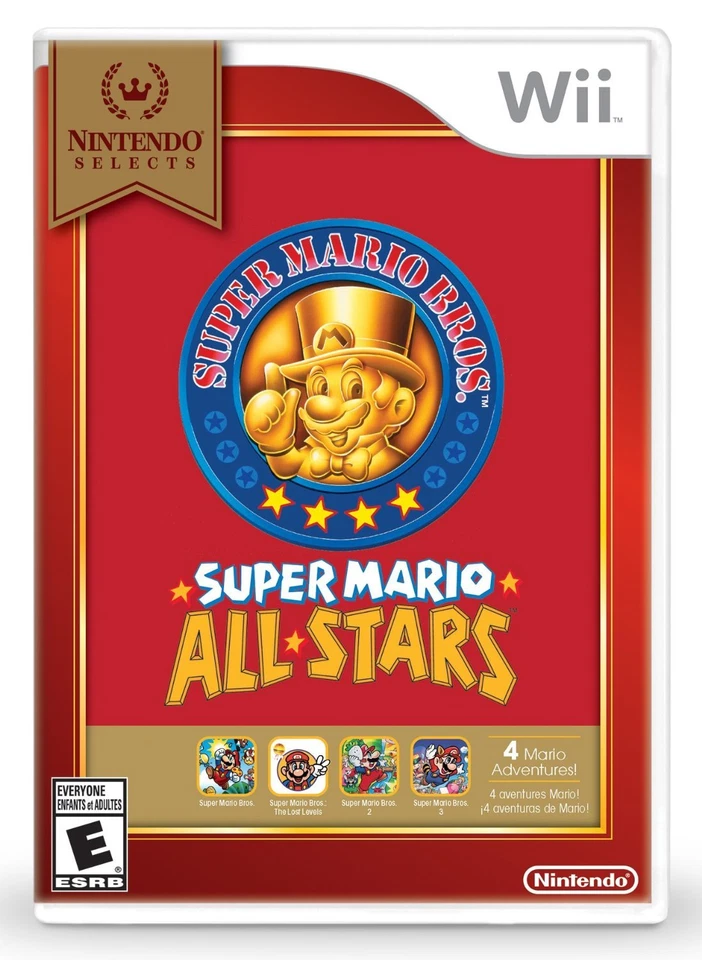 NEW Super Mario All-Stars (Nintendo Wii, 2010) Selects Cover - Image 1 of 1
