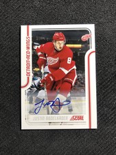 2011-12 PANINI SCORE JUSTIN ABDELKADER SIGNATURE AUTO #180