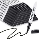 Keebor Low Odor Chisel Tip Dry Erase Markers Black 72 Count for Office & School