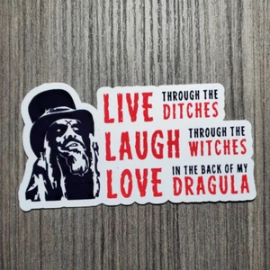Zombie - Live Laugh Love - Pegatina de vinilo laminada impermeable - 12 opciones de color - Imagen 1 de 34