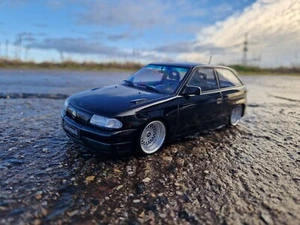 1:18 Opel Astra F GSI Tiefer Tuning mit 16 Zoll BMW BBS Echt Alu Felgen - Bild 1 von 4