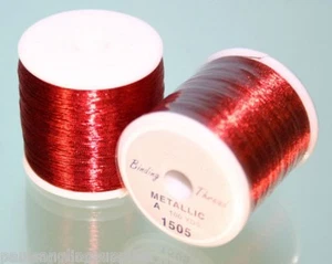 Fishing Rod Whipping Thread 100 yds Metallic Red - Picture 1 of 1