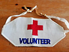 Vintage Red Cross Volunteer Arm Band - WWI or WW2 medic nurse armband