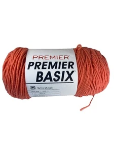 Premier Basix Yarn #4 Worsted Pink Salmon 1115-63 359 Yards - Picture 1 of 5