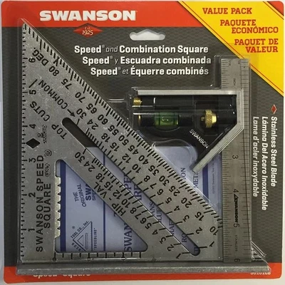 SWANSON S0101CB Speed Square Layout Tool with Blue Book and Combination Black  - Image 1 of 4