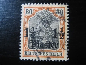 TÜRKEI DEUTSCHE BÜROS KOLONIE Mi. #28 seltene gebrauchte Briefmarke! CV 24,00 $ - Bild 1 von 1
