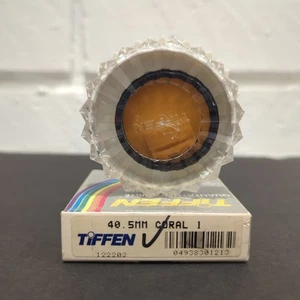 Tiffen 40.5mm Coral 1 Round Glass Camera Lens Filter USA w/ Case - Picture 1 of 1