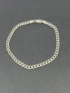 Bracciale catena cordino argento sterling 925 9" 8g con chiusura aragosta ITALIA - Foto 1 di 5