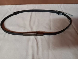 Cinturón de cuero ajustable ajustado Nic & Zoe nuevo con etiquetas negro - Imagen 1 de 8