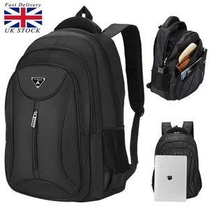 Women Mens Backpack 17.3“ Laptop Rucksack Anti Theft Travel School Shoulder Bag - Picture 1 of 13