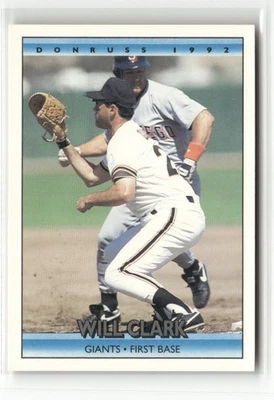 1992 DONRUSS #214 WILL CLARK SAN FRANCISCO GIANTS - Image 1 of 2