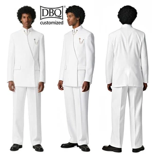 Traje Blazer Africano Para Hombre Chaqueta de Un Pecho Pantalones Ajustados Conjunto de Boda de 2 Piezas  - Imagen 1 de 22