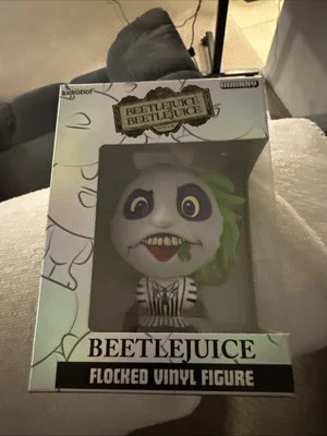 Beetlejuice (2024) Striped Suit 4" Flocked Bhunny Stylized PVC Fi... - Image 1 of 4