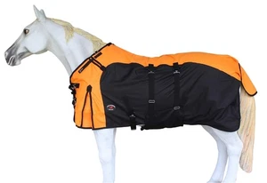 72"  1200D Turnout Waterproof Fleece Lined Medium Winter Blanket Sheet 382LG - Picture 1 of 8