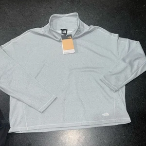 NEW THE NORTH FACE EA Basin Funnel Neck Long Sleeve GLACIER GREY PULLOVER SZ XXL - Picture 1 of 11
