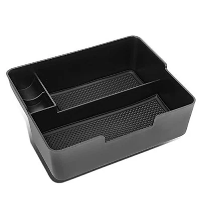 Center console organizer tray compatible with Tesla Model 3 2017-2019 - Black Foto 1 de 4