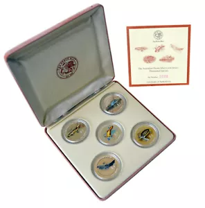 COOK ISLANDS 1998 'Fauna Australiana' Juego de Plata Prueba 5 OZ Paquete Como Nuevo Bajo De Colección - Imagen 1 de 8