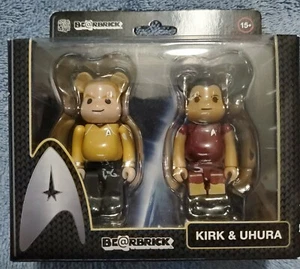 2011 Be@rbrick Star Trek Kirk & Uhura 2-Pack - Medicom Toy Bearbrick - Picture 1 of 5
