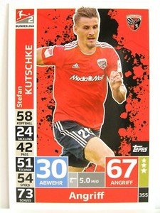 Match Attax 2018/19 Bundesliga - #355 Stefan Kutschke - FC Ingolstadt 04