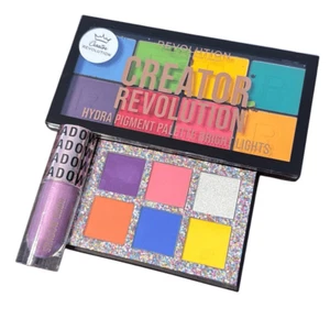 Revolution Makeup Hydra Bright Colors Eyeshadow Palettes + Liquid (C) - Picture 1 of 8
