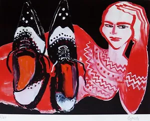Elvira Bach " Comme De Filles " 2013 Handsigniert Nummeriert 6/50 German - Bild 1 von 4