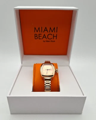 Miami Beach Art Deco By Glam Rock Women’s Rose Gold Watch MBD27092 - image 1 of 4