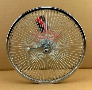 20" Steel Coaster Wheel 144 Spoke 14g Chrome. - Picture 1 of 1