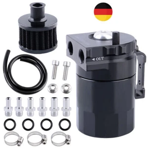 Öl Catch Tank mit Filter Oil Can Auffangbehälter Ölsammler Ölbehälter Universal - Afbeelding 1 van 12