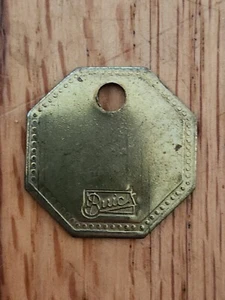 Etichetta vuota controllo attrezzi auto vintage ottone: AUTO A MOTORE BUICK - Foto 1 di 2