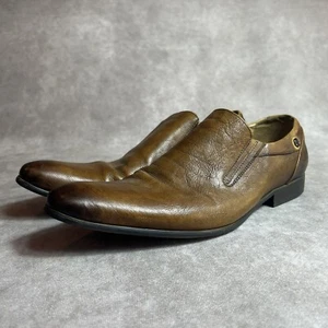 Paul Smith London 41 Brown Dress Shoes Loafers Size 8 - Picture 1 of 9