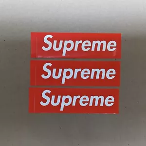 Supreme Box Logo Sticker Red Lot of 3 - Picture 1 of 1