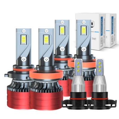 For Chevy Colorado 2015-2020 6x Combo White LED Headlight Hi/Lo Fog Light Bulbs - Image 1 of 4