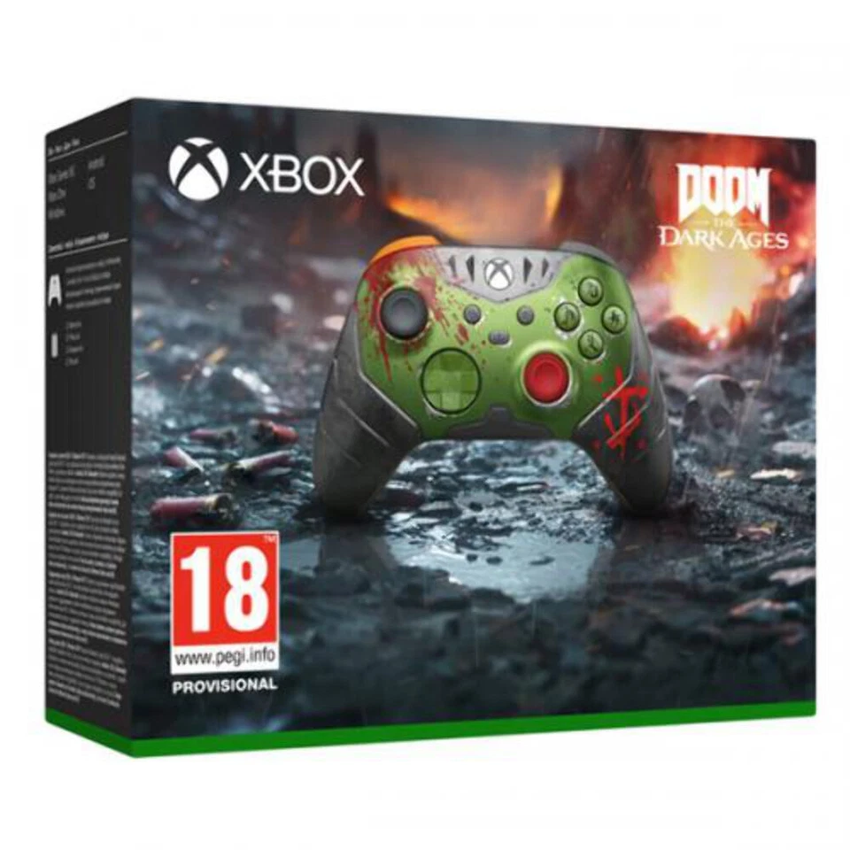 Microsoft Gamepad XBOX Edizione limitata DOOM The Dark Ages Grey e Green EP2