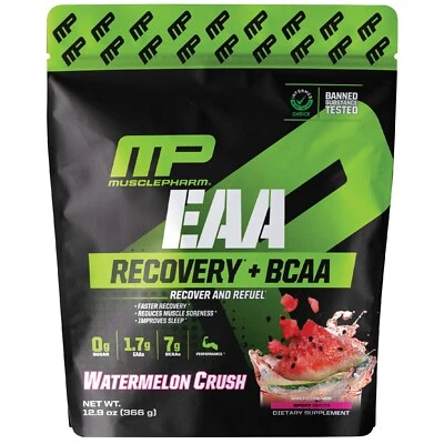 MusclePharm EAA + BCAA, aminoácidos esenciales post entrenamiento - aplastamiento de sandía Foto 1 de 4