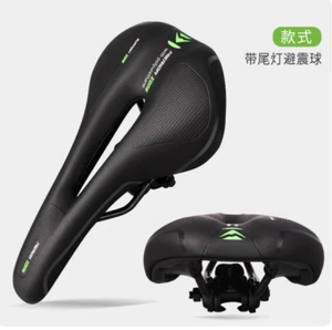 MTB Bike Saddle Road Bicycle Seat Cycling Cushion Pad Leather Sport Soft Comfort - Picture 1 of 8