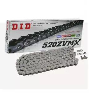 DID x Ring Motorbike Chain 520ZVM-X With 122 Rolls Open With Rivet Link - Picture 1 of 1