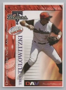 Tarjeta de béisbol de ligas menores Troy Tulowitzki 2007 DAV Tulsa Drillers Rockies - Imagen 1 de 2