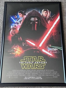 STAR WARS THE FORCE AWAKENS 2015 ORIGINAL KYLO REN MOVIE POSTER DOUBLE SIDED - Picture 1 of 1