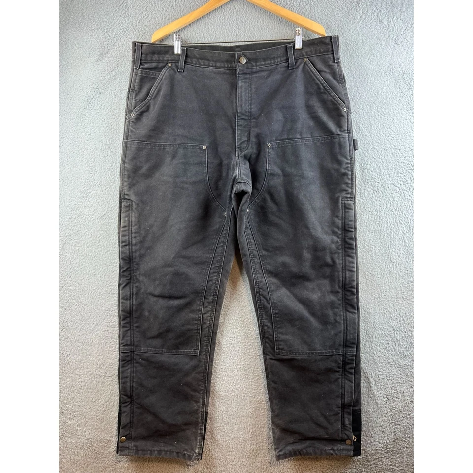 Carhartt  VTG Double Knee Quilted Lined Insulated Canvas Pants size 42x34 - Image 1 of 4